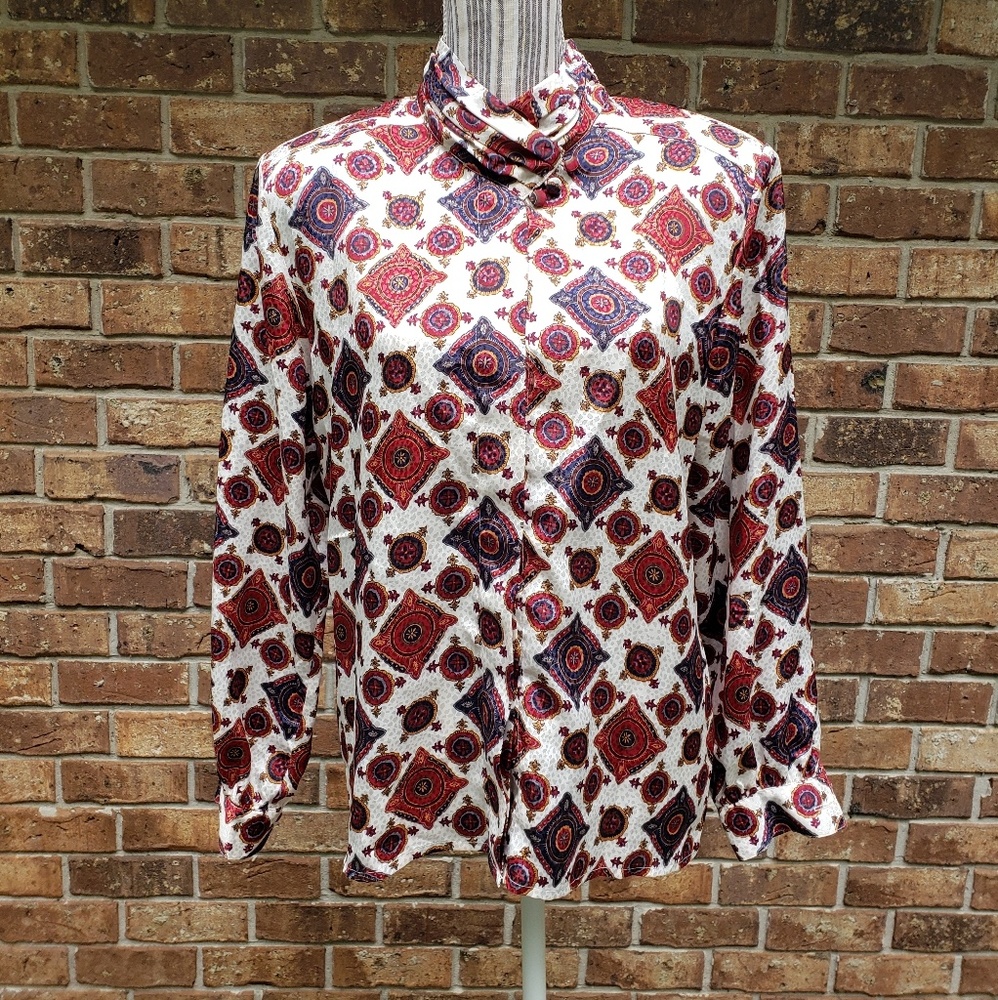 VTG 80's Blouse - Size 10